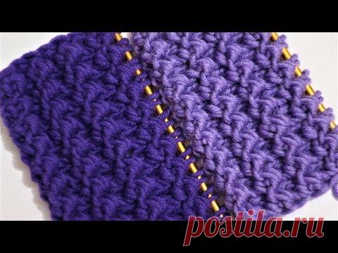 ПОТРЯСАЮЩИЙ КРАСИВЫЙ ОБЪЕМНЫЙ УЗОР СПИЦАМИ ДЛЯ ШАПОК, ШАРФОВ, СНУДОВ, БЕРЕТОВ