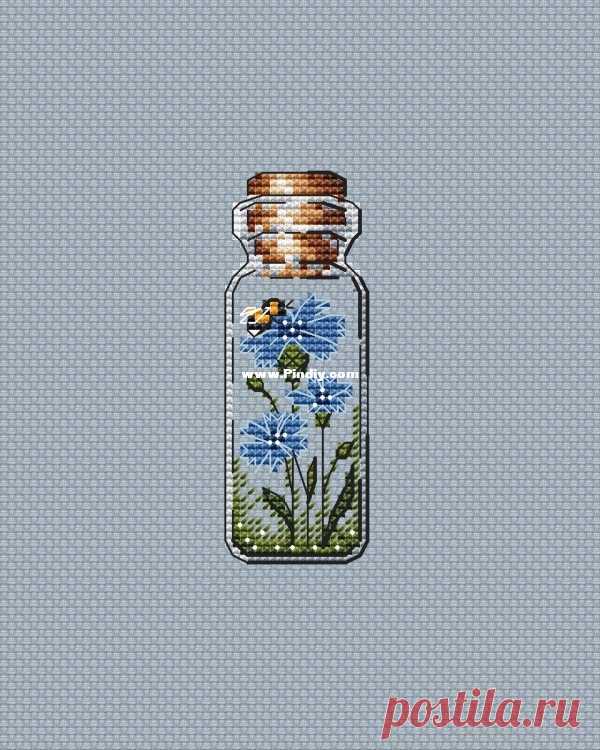 Васильки Ирины Коноплич-Вышивка крестиком Связь / Скачать (Не могу опубликовать только новую ветку, ответ)-Вышивки крестиком Сканированные-PinDIY
