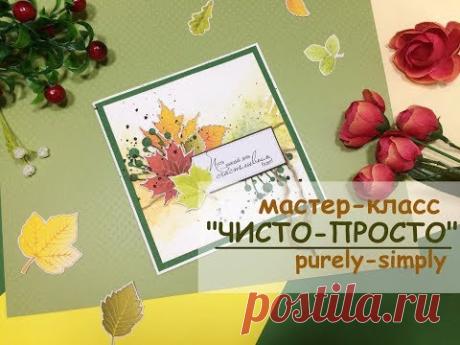 ЧИСТО-ПРОСТО. Мастер-класс. Скрапбукинг. Clean and simple cards. Scrapbooking