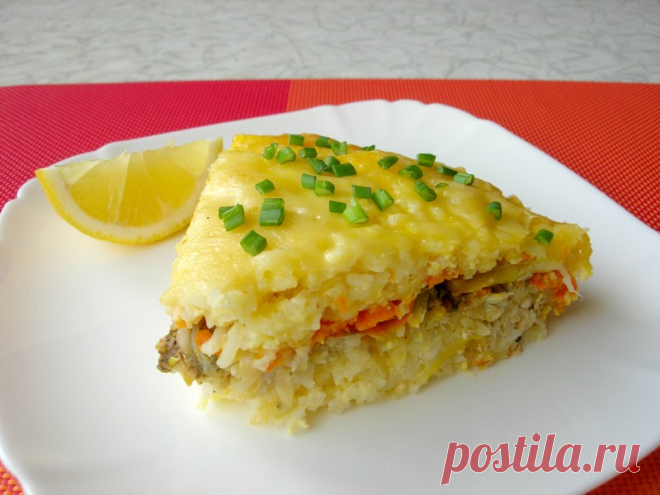 Рыбная запеканка на семейный обед - вкусно, сытно и готовить просто! — Кулинарная книга - рецепты с фото