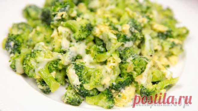 Рецепт Брокколи на сковороде за 10 минут - вкусный и быстрый ужин