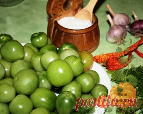 Аджика из зеленых помидор на зиму: объедение с приправами, овощами и фруктами