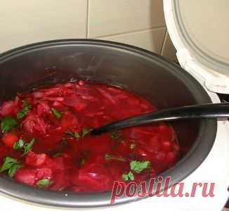 Борщ в мультиварке Поларис и Редмонд - пошаговый рецепт с фото.