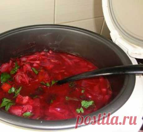 Борщ в мультиварке Поларис и Редмонд - пошаговый рецепт с фото.