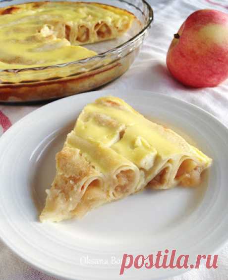 Кулинарные моменты: Блинная улитка с яблоками