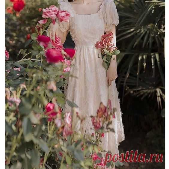 Vintage Princess Lace Fairy Dress - S / Asian Size