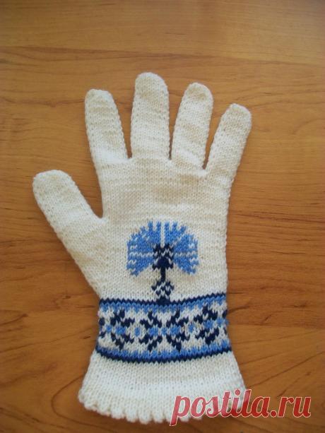 tru-knitting: Перчатки на двух спицах без шва 2