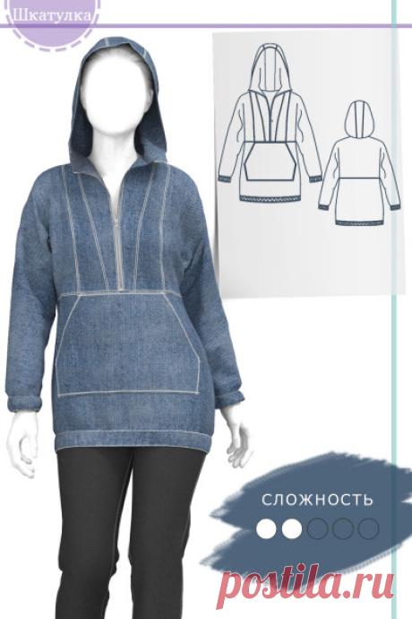Выкройка женского анорака WP250820