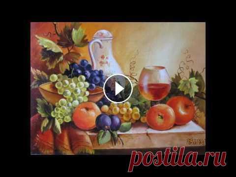 Натюрморты с фруктами под старину. Красота. Смотрим и наслаждаемся. Это видео создано в редакторе слайд-шоу YouTube:...