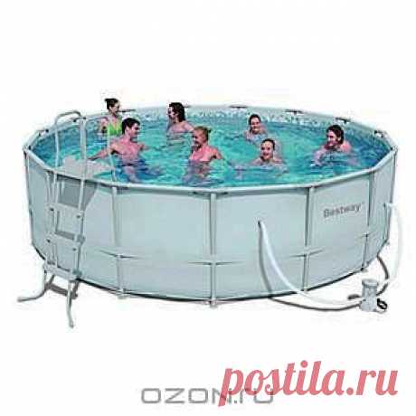 Каркасный бассейн BestWay SteelPro 56232 Бассейн Bestway Steel Pro Frame, оснащается каркасом из нержавеющей стали, а чаша бассейна выполнена из прочного трехслойного ПВХ. Процесс сборки бассейна до наполнения водой занимает менее часа. При сборке бассейна следуйте рекомендациям, указанным в инструкции. В комплекте фильтрующий насос для очистки воды и все необходимые аксессуары: лестница, тент, подстилка, набор для чистки, DVD диск с инструкцией по установке. Фильтрующий насос обеспечивае