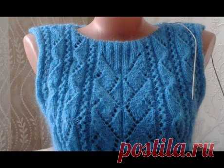 Имитация вшивного рукава. Свитер "Геометрия". Часть 6. Кnit sweater. - YouTube