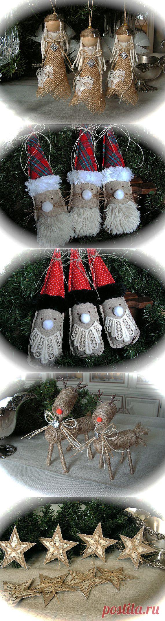 Потрясающие идеи к Пасхе и Новому году от от американских мастеров: мешковина, джут, кружево..