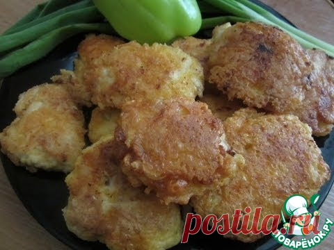 Куриные наггетсы в сырной обсыпке Кулинарный рецепт