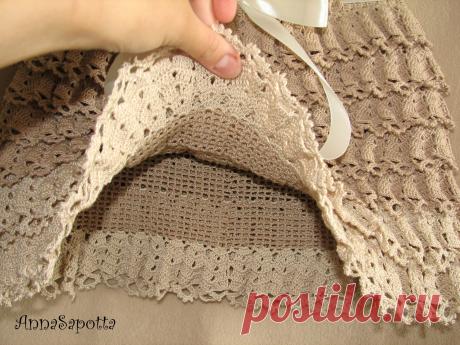~HandMade by AnnaSapotta~: Вязанная юбка для юной модницы.