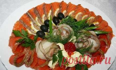 Праздничные рыбные нарезки