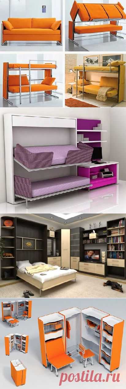 Мебель - трансформер - отличный вариант, когда не хватает свободного места.  :: Про ремонт и дизайн 
В последнее время наблюдается интересная тенденция, когда мебель-трансформер покупают не только люди со средним достатком, но и более обеспеченные слои населения, не испытывающие недостатка в жилой площади. В чем причина, спросите вы?