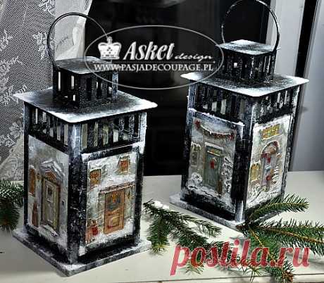 Новогодний декупаж от Asket