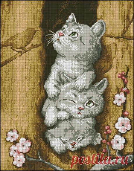 Funny kittens. Cross Stitch Pattern PDF Instant Download. Embroidery kittens, Embroidered kitty, Embroidered kit, Embroidered cat Please note this is a JPEG pattern only. No fabric, floss, or other materials are included in the listing. Funny kittens, Embroidery kittens, Embroidered kitty, Embroidered kit, Embroidered cat  Due to the nature of this product, no refunds can be made.  Counted Cross Stitch Pattern JPEG Embroidery Scheme.  Design details:  Size: 180w x 230h sti...