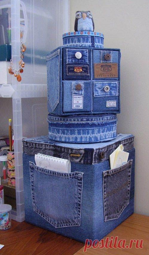 Утилизация джинсов - Ярмарка Мастеров - ручная работа, handmade
