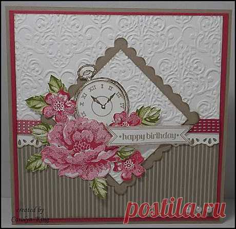 Stamp наборы - Clockworks, шероховатой Цветет и ... | Карты - пунктирная ...