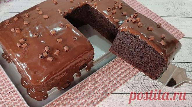 Самый влажный, вкусный, быстрый и бюджетный ШОКОЛАДНЫЙ ПИРОГ! Тает во рту! Всегда получается!