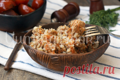 Гречневая каша с мясом в мультиварке - пошаговый рецепт с фото