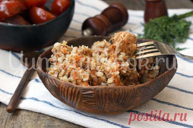 Гречневая каша с мясом в мультиварке - пошаговый рецепт с фото