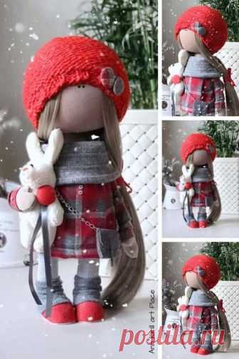 Winter Decor Doll New Year Doll Marry Christmas Doll Fabric | Etsy