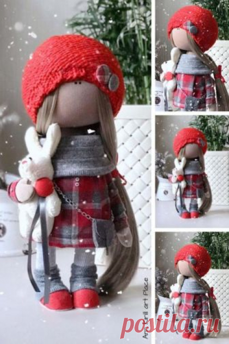 Winter Decor Doll New Year Doll Marry Christmas Doll Fabric | Etsy