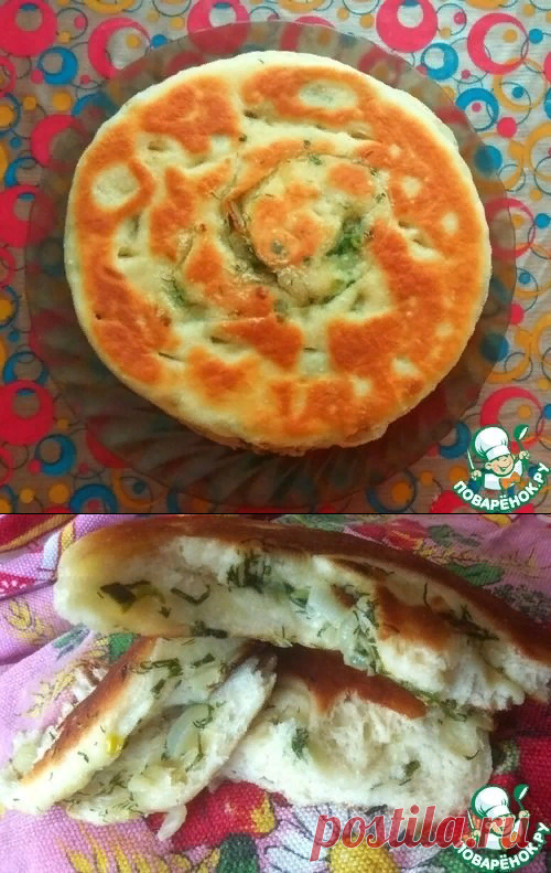 Постные дрожжевые лепешки с луком – кулинарный рецепт