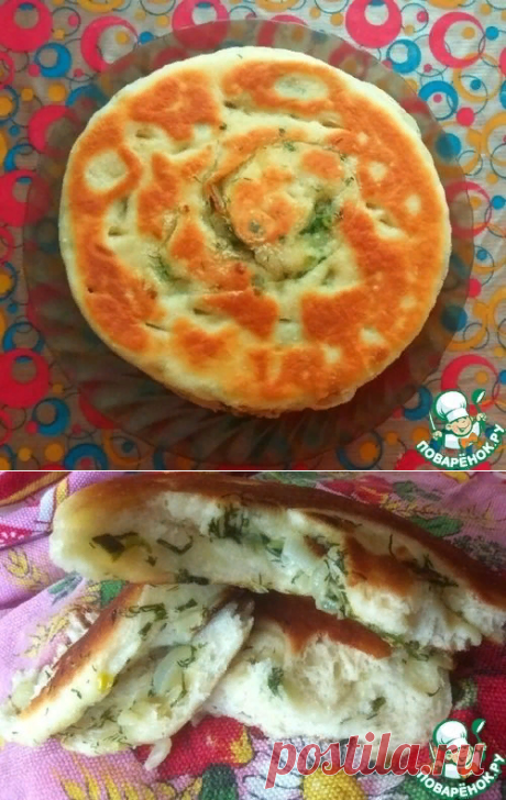 Постные дрожжевые лепешки с луком – кулинарный рецепт