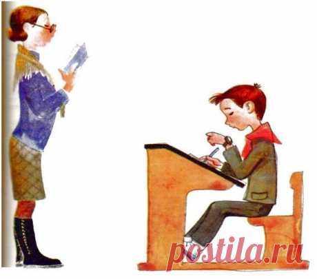 Рисунок к рассказу &quot;История одной двойки&quot;.