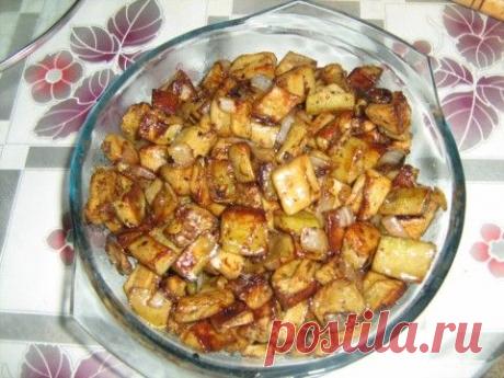 Оригинальная закуска из баклажанов