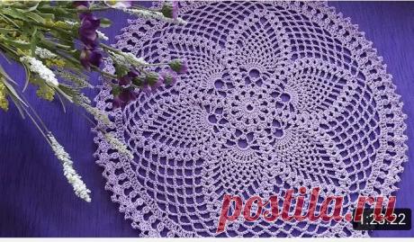 Салфетка вязанная крючком
