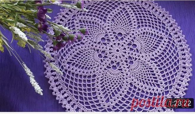 Салфетка вязанная крючком
