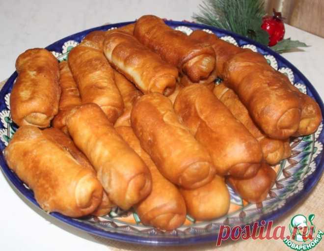 Жареные пирожки с печенью и рисом – кулинарный рецепт
