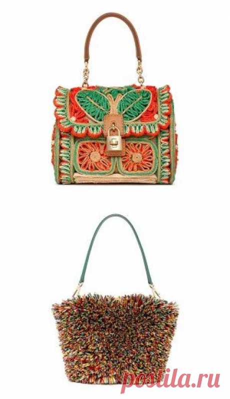 Irish crochet &amp;: Модные вязаные сумки от Dolce &amp; Gabbana