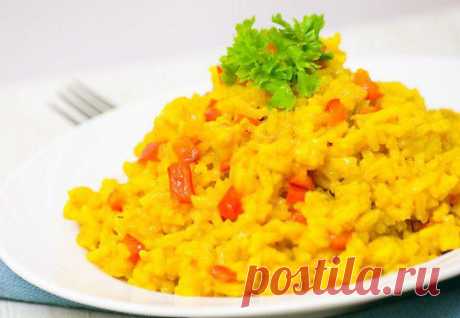 Плов с фруктами и тыквой