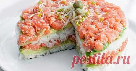 Салат- суши для праздничного стола-простое,быстрое и вкусное блюдо