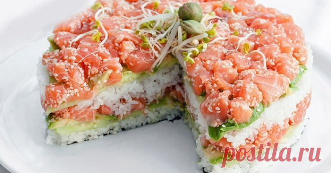 Салат- суши для праздничного стола-простое,быстрое и вкусное блюдо