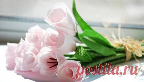 Как сделать тюльпан из бумаги / Я - суперпупер