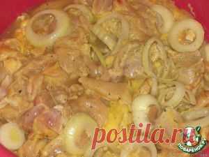 Куриный шашлык с картошкой в духовке