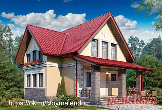 Общая площадь 109.41 м2+ терраса - 13,4 кв.м.
 Стоимость строительства из газоблоков  под ключ от 3,8 млн.р.  Цена действительна при отсутствии уклона местности, высоких грунтовых вод, а также при возможности въезда на участок крупногабаритной грузовой техники.