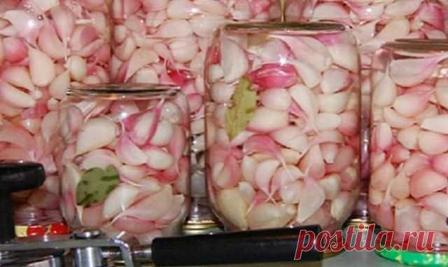 Маринованный чеснок холодным способом. вкуснятина… — Копилочка полезных советов