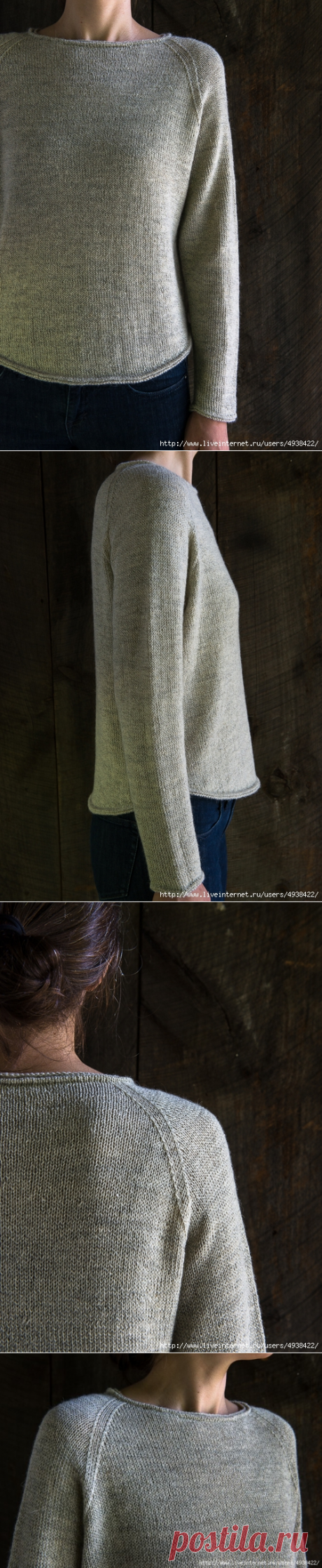 Lightweight Raglan Pullover by Purl Soho.