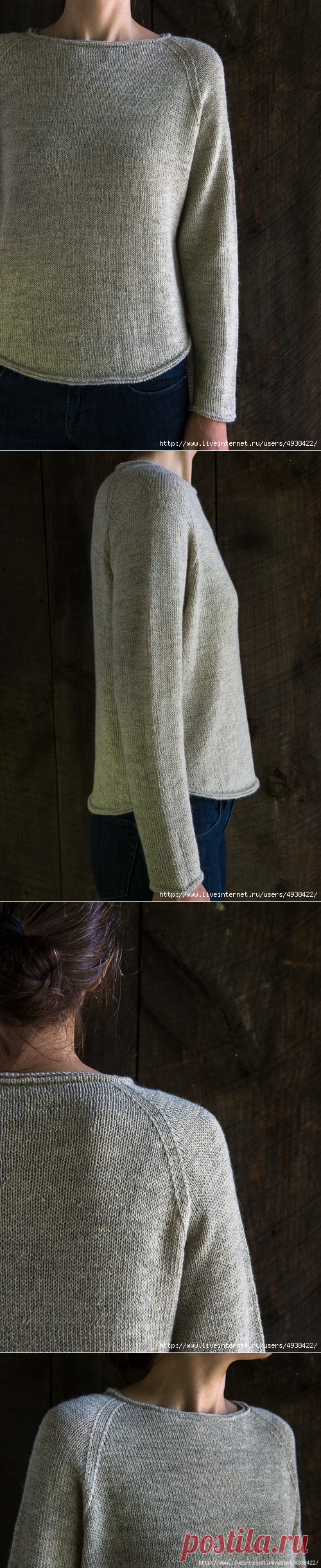 Lightweight Raglan Pullover by Purl Soho.