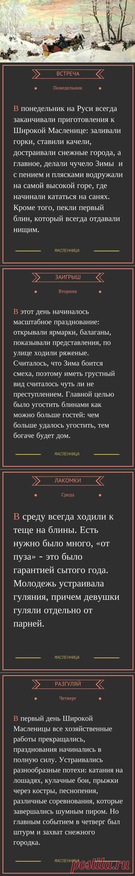 Исторические традиции празднования Масленицы