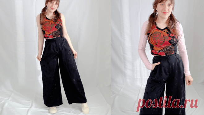 High Waist Wide Leg Pants DIY - Free PDF - Sparrow Refashion: A Blog for Sewing Lovers and DIY Enthusiasts