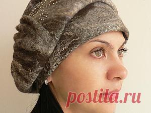 Валяние берета с высокой ножкой на 3D-шаблоне. Часть 1 - Ярмарка Мастеров - ручная работа, handmade