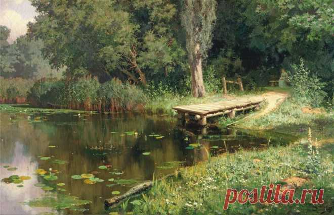 Поленов Василий Дмитриевич (1844 - 1927)
«Заросший пруд», 1879